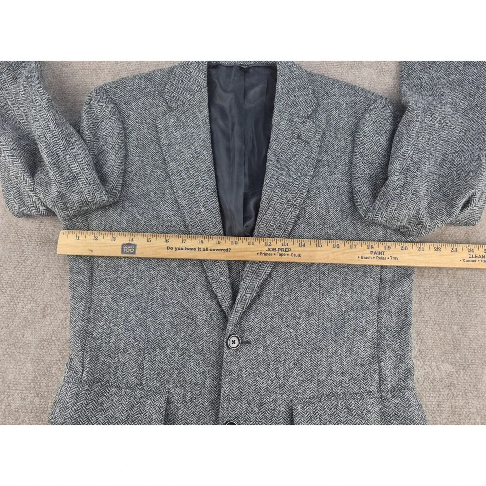 J. Crew Ludlow Sport Coat Men Sz 38R Moon Wool/Cotton Tweed Herringbone Classic